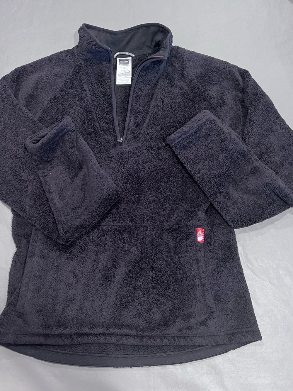 Women’s Black Fleece Quarter-Zip Pullover Sweater